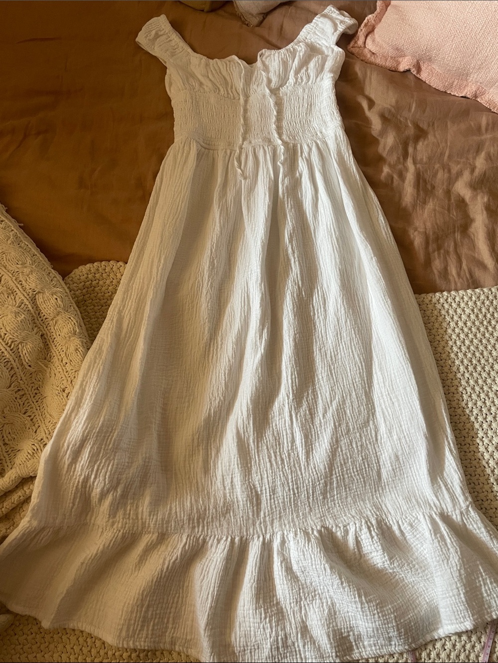 Cotton Double Gauze Peasant Dress